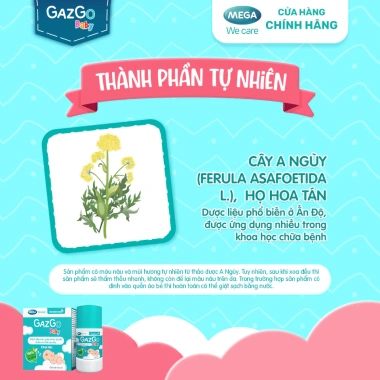 Chai lăn Gazgo Baby 50ml - Giảm đầy hơi, quấy khóc dạ đề cho bé, chỉ 329.000₫ 4 Chai lăn Gazgo Baby 50ml - Giảm đầy hơi, quấy khóc dạ đề cho bé, chỉ 329.000₫ 4