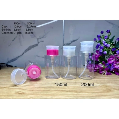 Chai lọ nhựa 150ml-200ml đựng an toàn toner, tẩy trang, nước hoa hồng - Giá chỉ 14.000đ