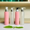 Chai lọ nhựa 150ml vai ngang hồng trắng - vòi nhấn, khóa vàng - gội, tắm, lotion - 8.400 VND 5