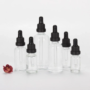 Chai Lọ Thủy Tinh Lọ Chiết Serum Bóp Giọt Khoen Đen 5-100ml Giá chỉ 3.000đ