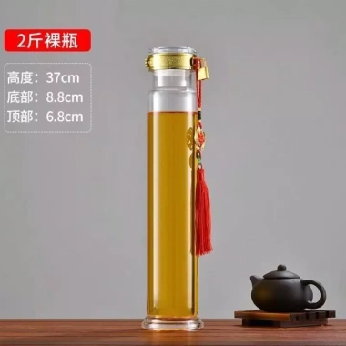 Chai ngâm nhân sâm cao cấp 1kg-2.5kg - Bình rượu sức khỏe thủy tinh, giảm 18%