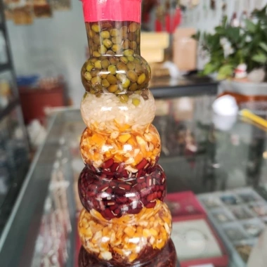 Chai Ngũ Cốc Phong Thủy Đồ Cúng Bàn Thờ Thần Tài - Giá 35.000đ, Tăng Tài Lộc