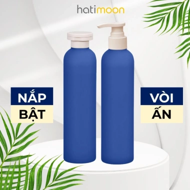 Chai nhựa nắp bật HATIMOON - Thiết kế thân cao, dung tích 200/260/400ml, phù hợp chiết dầu gội, sữa tắm, mỹ phẩm - Giá chỉ 22.000 VND