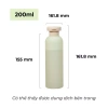 Chai nhựa nắp bật HATIMOON - Thiết kế thân cao, dung tích 200/260/400ml, phù hợp chiết dầu gội, sữa tắm, mỹ phẩm - Giá chỉ 22.000 VND 9