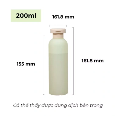 Chai nhựa nắp bật HATIMOON - Thiết kế thân cao, dung tích 200/260/400ml, phù hợp chiết dầu gội, sữa tắm, mỹ phẩm - Giá chỉ 22.000 VND