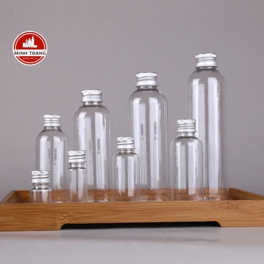 Chai nhựa nắp nhôm 20-100ml mỹ phẩm, gel rửa tay, sữa tắm - Tiện lợi du lịch, giá 3.500đ
