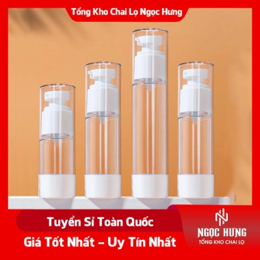 Chai nhựa PET trong suốt chiết mỹ phẩm, xịt sương 5-100ml - Giá 11.000₫, tiện dụng