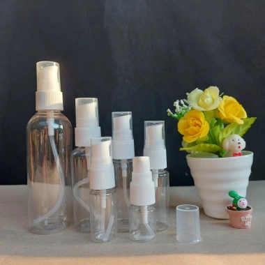 Chai nhựa vòi nhấn ngắn Xịt Giọt 5-100ml - Lọ chiết mỹ phẩm, giá chỉ 4.500đ