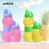 Chai nước gập SHIKICK silicon 700ml hình dứa, cốc đi bộ đường dài, giảm giá 104.500đ
