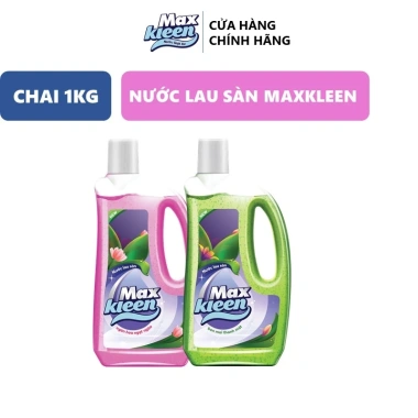 Chai Nước Lau Sàn MaxKleen 1Kg - Giá ưu đãi 35.000đ, tẩy bẩn mạnh, không vệt