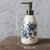 Chai nước rửa tay gốm MAOYE66SY hoa cổ điển, rỗng, hộp đựng xà phòng lỏng chống rò rỉ 2
