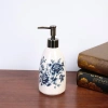 Chai nước rửa tay gốm MAOYE66SY hoa cổ điển, rỗng, hộp đựng xà phòng lỏng chống rò rỉ 8