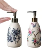Chai nước rửa tay gốm MAOYE66SY hoa cổ điển, rỗng, hộp đựng xà phòng lỏng chống rò rỉ 9
