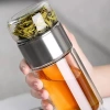 Chai pha trà thủy tinh cao cấp, cốc du lịch chống rò rỉ, treo tường đôi - 98.700đ 2