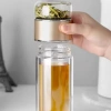 Chai pha trà thủy tinh cao cấp, cốc du lịch chống rò rỉ, treo tường đôi - 98.700đ 3
