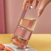 Chai pha trà thủy tinh cao cấp, cốc du lịch chống rò rỉ, treo tường đôi - 98.700đ 7