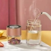 Chai pha trà thủy tinh cao cấp, cốc du lịch chống rò rỉ, treo tường đôi - 98.700đ 8