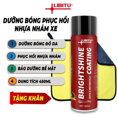 Chai Phục Hồi Nhựa Nhám LIBITU 450ml Xịt Đánh Bóng Xe máy Ô tô Khăn Vàng 30x30 - 68.000₫ 10 Chai Phục Hồi Nhựa Nhám LIBITU 450ml Xịt Đánh Bóng Xe máy Ô tô Khăn Vàng 30x30 - 68.000₫ 10