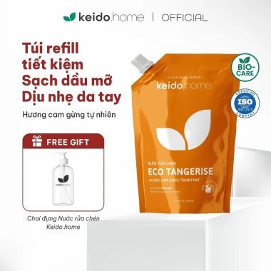 Chai Rỗng Đựng Nước Rửa Chén Keido.home 500ml PET có Vòi Nhấn và Refill Tiện Dụng, Giá chỉ 18.000