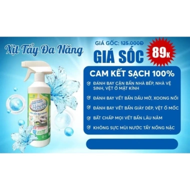 Chai Siêu Tẩy Đa Năng Delie 500ml - Vòi xịt, dầu mỡ bếp, máy hút mùi, giá 89.000đ 3