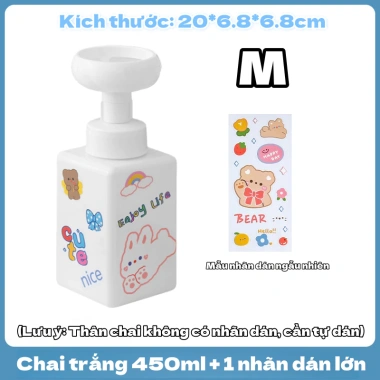 Chai tạo bọt đa năng cho dầu gội, sữa tắm, xà phòng rửa tay, sữa dưỡng thể – Giá ưu đãi 24.000₫