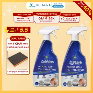 Chai tẩy đa năng Dr Natro 500ml công nghệ ion từ trường - Tẩy sạch viết bẩn, vết ố, nhọ nồi, chỉ 145.000₫