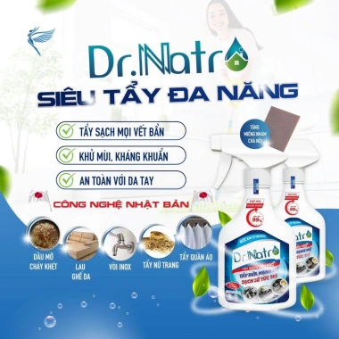 Chai Tẩy Đa Năng Dr natro 500ml - Ion Từ Trường, Tẩy Sạch Vết Bẩn, Giá 55.000₫ 4
