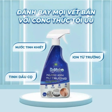 Chai tẩy đa năng Dr Natro 500ml ion từ trường - Tẩy siêu sạch vết bẩn, ố nhọ nồi, giá 145.000đ