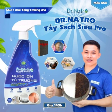 Chai tẩy đa năng Dr.Natro 500ml - Tẩy sạch mọi vết bẩn, tặng miếng chà nhám