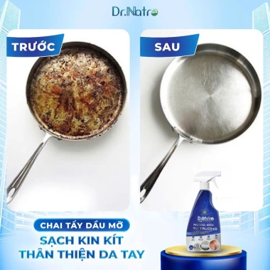 Chai tẩy đa năng Dr.Natro 500ml - Tẩy sạch mọi vết bẩn, tặng miếng chà nhám 4 Chai tẩy đa năng Dr.Natro 500ml - Tẩy sạch mọi vết bẩn, tặng miếng chà nhám 4