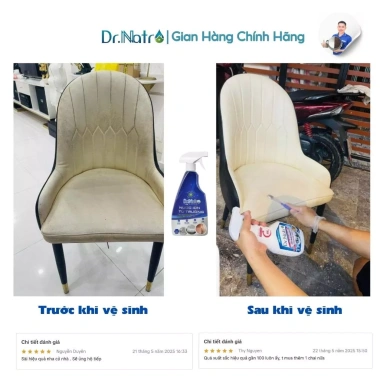 Chai tẩy đa năng Dr.Natro 500ml - Tẩy sạch mọi vết bẩn, tặng miếng chà nhám