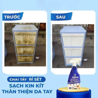Chai tẩy đa năng DR.NATRO làm sạch nồi xoong, tủ nhựa, ghế da, sàn gạch, rỉ set, ố vàng - 50.000₫