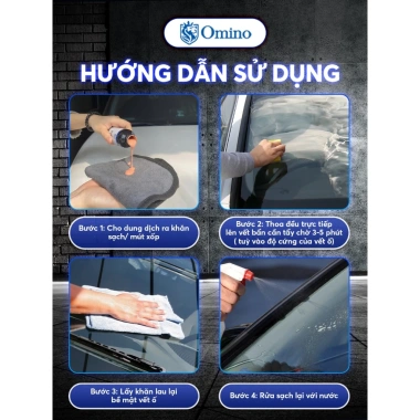 Chai tẩy ố kính OMINO M98 - Tẩy cặn canxi, làm sạch kính xe ố mốc, chỉ 138.089₫ 3