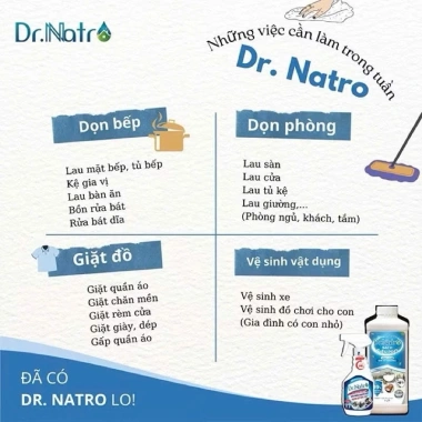 Chai tẩy rửa nhà bếp Dr Natro 500ml Siêu sạch vết bẩn ION, chỉ 67.500₫