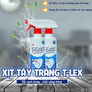 Chai Tẩy Trắng Quần Áo T‑LEX 500ml – Tẩy Mốc, Ố Vàng, Không Phai Màu, Dùng Cả Vải Trắng & Màu – 96.000₫ 2