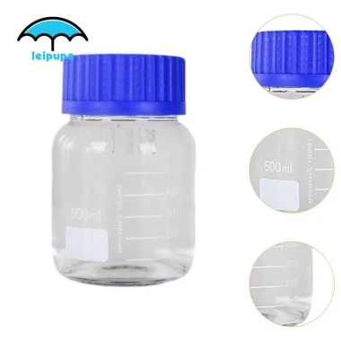 Chai thuốc thử trong suốt tròn, lưu trữ chất lỏng cho phòng thí nghiệm - Giá ưu đãi 110.000₫