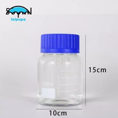 Chai thuốc thử trong suốt tròn, lưu trữ chất lỏng cho phòng thí nghiệm - Giá ưu đãi 110.000₫