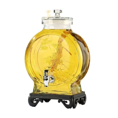 Chai thủy tinh cao cấp vòi kín - ủ gia đình, thùng rượu, nhân sâm, bình thuốc, rượu trái cây, giá 261.666₫