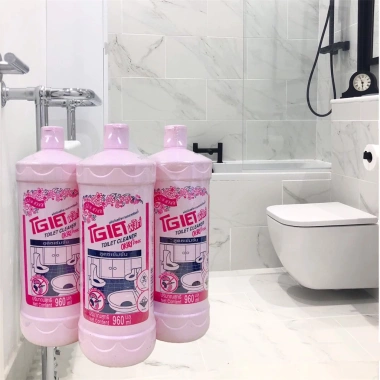 Chai vệ sinh toilet Lan 960ml - Lọ thả bồn cầu nắp chiết thông minh, 2 đầu LMS, chỉ 18.700₫