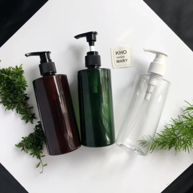 Chai Xanh vòi nhấn set 5 đựng dầu gội, sữa tắm 100-300ml - bump, giá 40.000₫