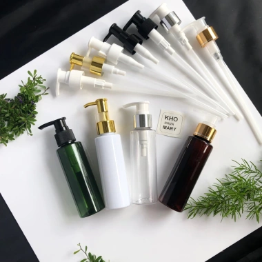 Chai Xanh vòi nhấn set 5 đựng dầu gội, sữa tắm 100-300ml - bump, giá 40.000₫