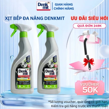 Chai xịt bếp Denkmit 750ml - Tẩy dầu mỡ nhanh, hút mùi nhập khẩu Đức, 129.000₫