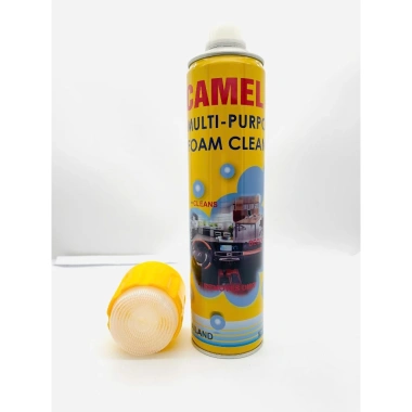 Chai Xịt Bọt Camel Vàng 650ml Tẩy rửa nội thất ô tô, ghế da, vô lăng, nắp kèm bàn chải, 34.999đ