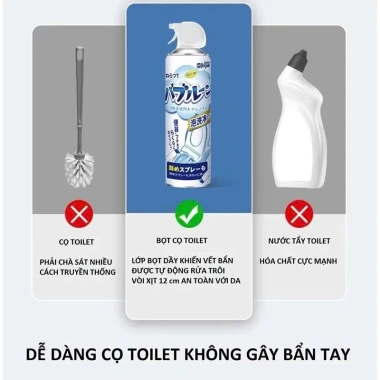 Chai Xịt Bọt Vệ Sinh Bồn Cầu Toilet YATASMART Tẩy Rửa Mọi Vết Bẩn Hương Chanh Thơm Mát Giá 64.200đ