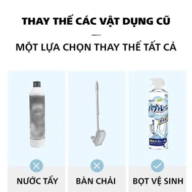 Chai Xịt Bọt Vệ Sinh Bồn Cầu Toilet YATASMART Tẩy Rửa Mọi Vết Bẩn Hương Chanh Thơm Mát Giá 64.200đ