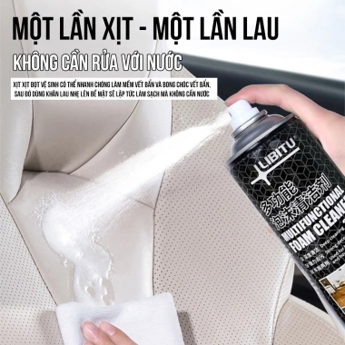 Chai Xịt Bọt Vệ Sinh Nội Thất LIBITU 650ml - Đa Năng, Tẩy Đa Dạng, 38.000đ