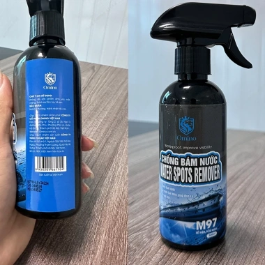 Chai Xịt Chống Bám Nước Phủ Nano OMINO M97 300ml - Hiệu Ứng Lá Sen, Tăng Tầm Nhìn Kính Ô Tô Xe Máy, Giá Ưu Đãi 185k