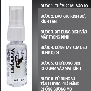 Chai xịt chống mờ kính bơi, kính lặn SPORTY - Vệ sinh sạch sẽ, chỉ 39.000₫ 4 Chai xịt chống mờ kính bơi, kính lặn SPORTY - Vệ sinh sạch sẽ, chỉ 39.000₫ 4