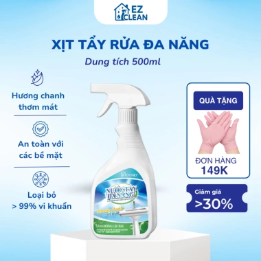 Chai xịt đa năng Moonly - Đánh bay vết bẩn, tẩy cặn canxi vòi hoa sen, vòi nước, sạch bóng giá 35.000