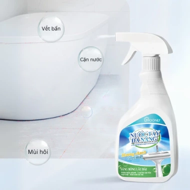 Chai xịt đa năng Moonly - Đánh bay vết bẩn, tẩy cặn canxi vòi hoa sen, vòi nước, sạch bóng giá 35.000